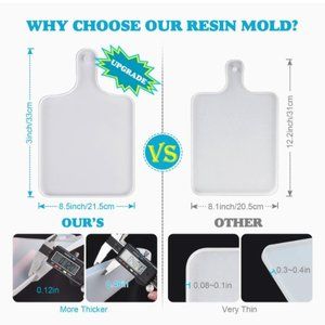 Tray Resin Molds,Resin Silicone Tray Molds for Epoxy Resin A-24